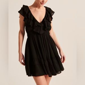 Abercrombie and Fitch Ruffle Flutter Sleeve Mini Dress